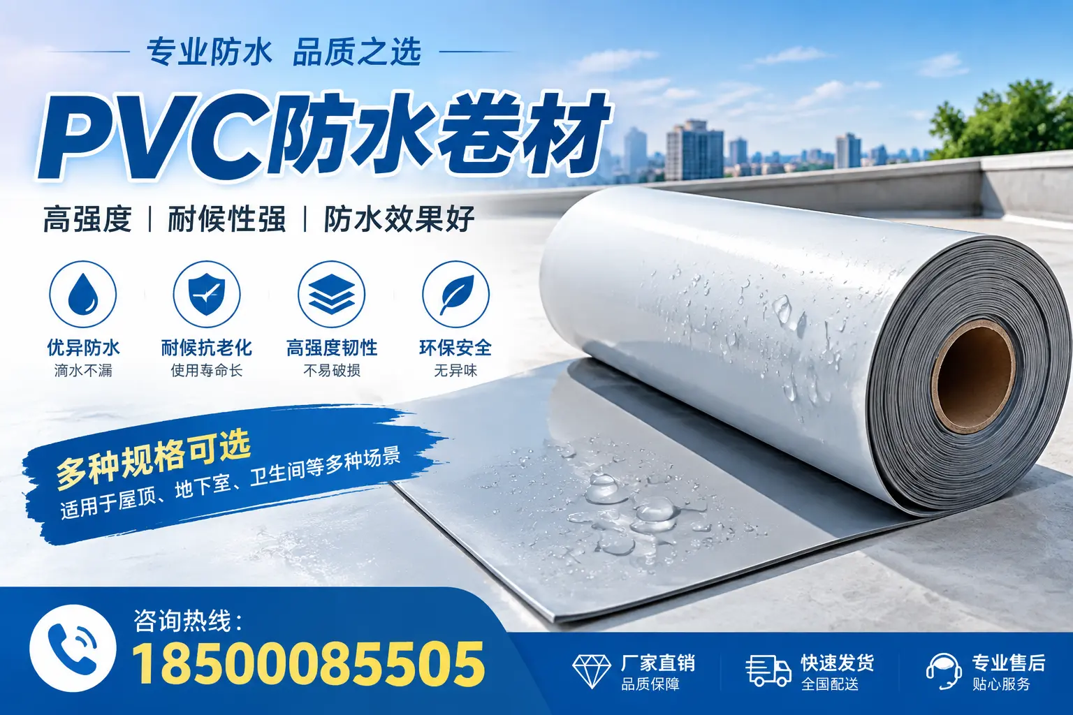 选用PVC防水卷材时需要避开的常见误区,特别是在廊坊