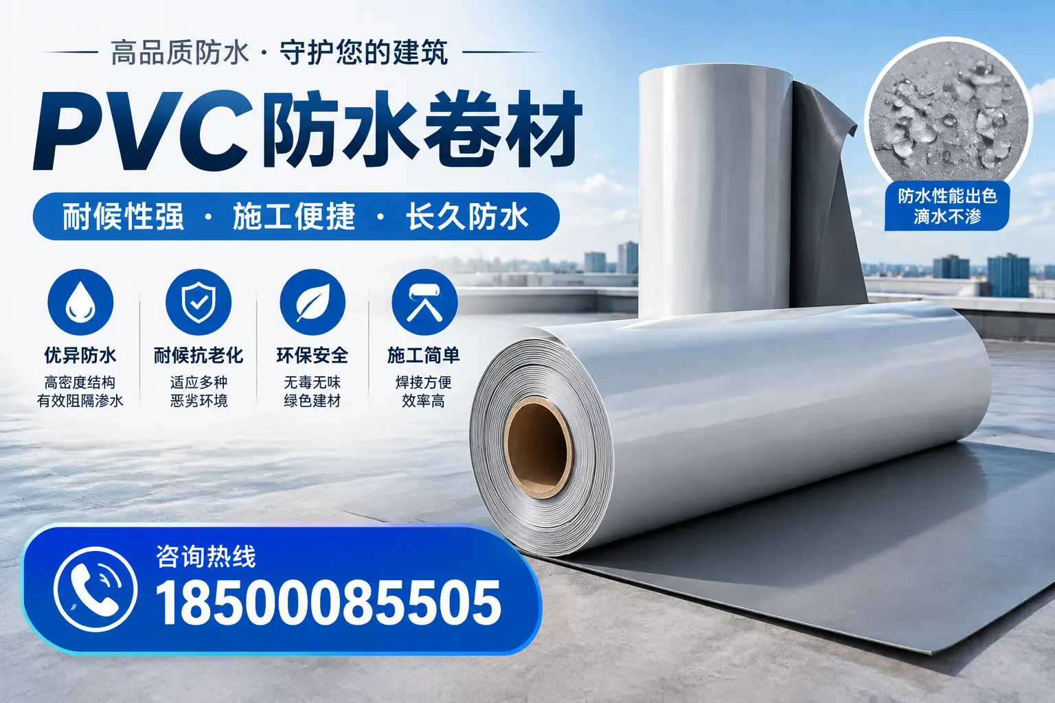 pvc防水卷材在廊坊的行业应用前景分析
